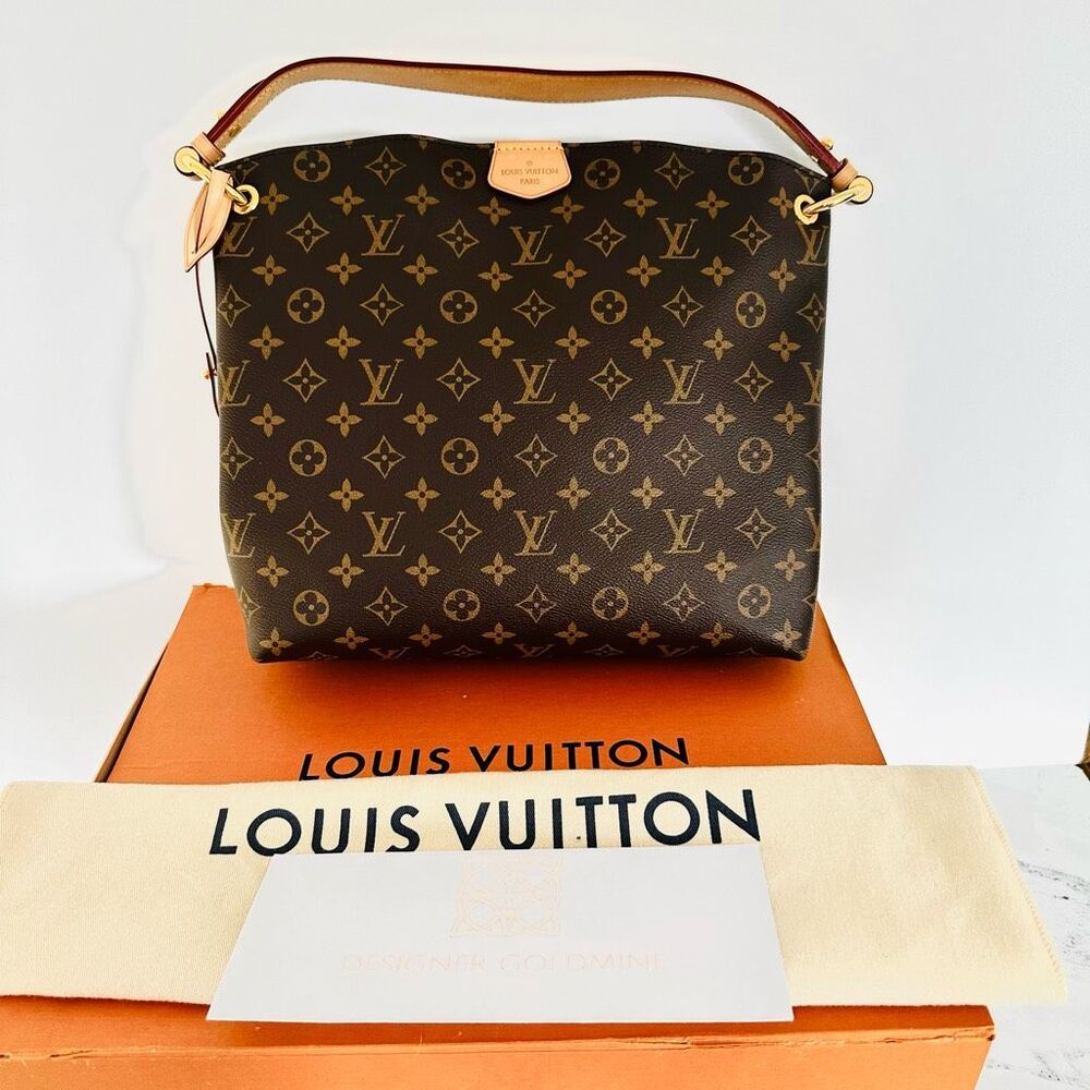 Louis Vuitton Brown Monogram Hobo Bag